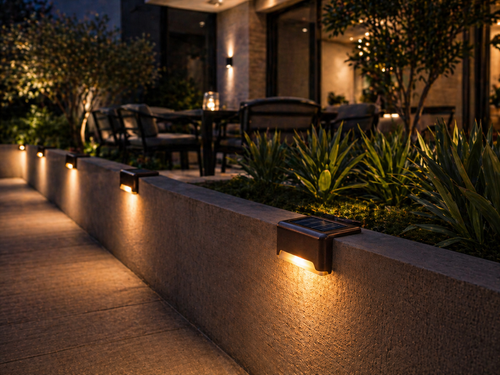 Solar LED Deck & Step Lights for Outdoor Steps, Patios, and Pathways