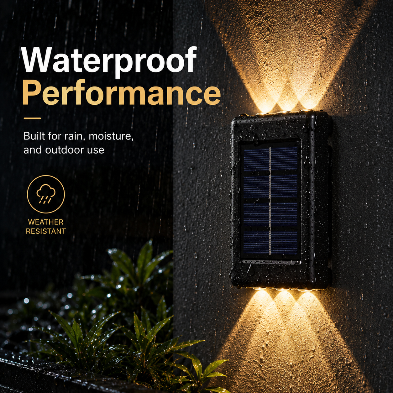 Solar Up & Down Wall LED Lights/Lamps for Outdoor Porch, Garden, Yard, and Patio Decor